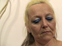 He fucks his hairy blonde stepmom after a photoshoot