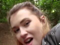 Naughty Slut In Amateur Outdoor Pov Fucking With Cum