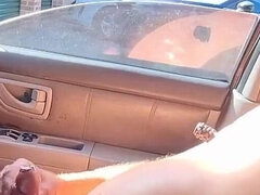 Wank in the Car