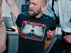 Fetish, Knytnæve, Homoseksuel, Behåret, Ældre kvinde, Kontor, Piercing, Trekant