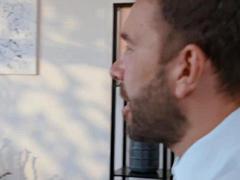 Busty employee seduces her boss to keep her job