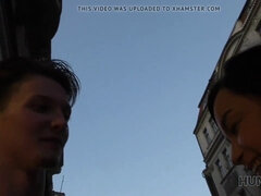 Daphne Klyde gets picked up and fucked for cash in POV reality video