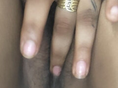 Gorda, Pareja, Penetracion con dedos, Peludo, Indio, Coño