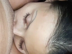 Brunette brune, Lesbienne, Orgasme, De plein air, Chatte