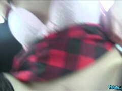 아마추어, 오랄섹스, 자동차, 야외의, 공개적인