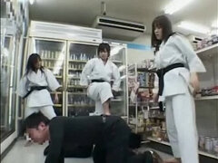 Amador amadora, Asiáticoa, Mulher dominante, Grupo, Japonêsa, Público