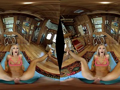 Tridimensionnel, Nana, Blonde, Sucer une bite, Hard, Interracial, Réalité, Nénés