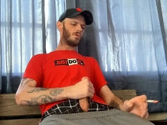 Stor kuk, Sperma shot, Pappa, Onani, Solo, Tatuering