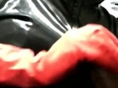 Amateur, Guantes, Pajear, Látex, Fumando, Esposa