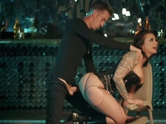 Anal, Stor rumpe, Store pupper, Kukk suging, Brunette, Bakfra, Ansiktssperm