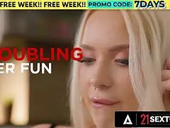 21 sextury - spectacular blonde Vera Jarw luvs cocks and she gets 2 enormous ones for both her fuck holes