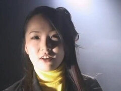 Teasing busty Japanese lady performing in porn casting