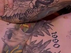 Tattooed Horny Women with Small Tits Fuck It Good Again and Show the Man What He Wants
