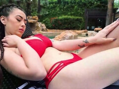 Luring horny teen to fuck his hard cock big time