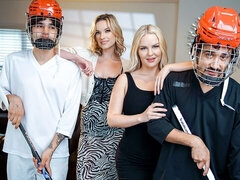 큰 엉덩이, 큰 음경, 큰 가슴, 오랄섹스, 도기스타일, 포섬, 밀프