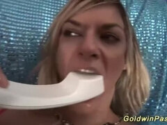 hot cum in a wide fisted pussy