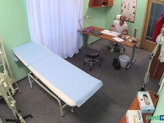 Amateur, Médecin, Doigter, Léchez, Infirmière, Bureau, Pov, Uniforme