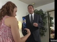 Daddy and brother hump me double BJ