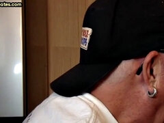 Old man caught in gloryhole