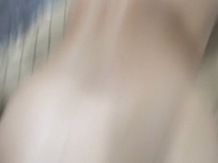 Sweet blonde Nicole Nichols comes over to play, takes a piss and gets fucked doggystyle