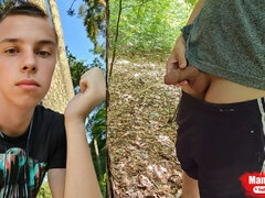 18, Fetish, Homoseksuel, Udendørs, Tisse, Mager, Solo, Teenager