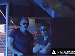 HETEROFLEXIBLE - Hung Daddies Manuel Skye  Trevor Brooks DRILL Femboy Stripper Sam Ledger ON STAGE!