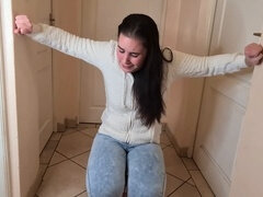 아마추어, 큰 엉덩이, 흑갈색 머리, 집에서 만든, 청바지, 소프트코어, 혼자