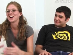 Watch as husband undresses his redhead wife and watches her get fucked by a BBC in POV