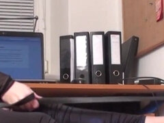 Office Foot Slave of Mature Lady