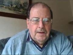 Grandpa stroke on webcam