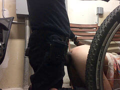 Late night quickie at work