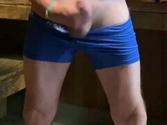 Jockdad87 Is Horny in the Sauna Again