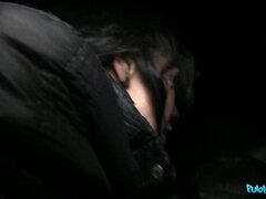 Amateur, Cul, Gorge profonde, Argent, De plein air, Public