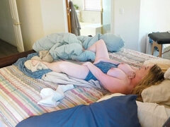 Stepmom wants sensitive and kinky fucking today on his bed