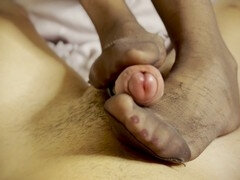 Negro, Pies, Masturbacion con pies, Casero, Nylon, Secretaria, Medias largas