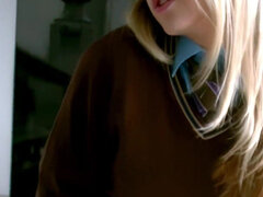 Blonde, Collège université, Mignonne, Culottes ou slips, Chaussettes, Solo, Uniforme