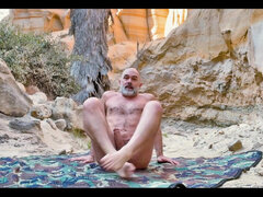 Grande cazzo, Gay, Masturbazione, All'aperto, Solo