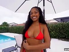 Bangbros - Brianna Moore loves the taste of a penis outdoors, then heads inside to get pounded On The Couch