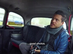 A hot-bodied lady cab driver has her pussy used by a passenger.