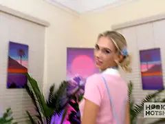 Skinny Blonde Beauty Sky Pierce Fucked In Ways She Never Expected