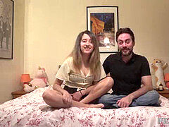 Amateur, Mamada, Morena, Pareja, Europeo, Casero, Español