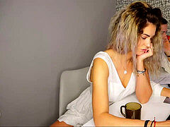 Europeisk, Fingering, Blottande, Milf, Voyeur