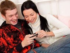 Iso perse, Iso kulli, Isot tissit, Suihinotto, Ruskeahiuksinen, Takaapäin, Laiha, Teini