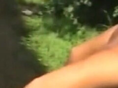 18 let, Amatéři, Velké péro, Brunetka, Pár, Venku, Teenka