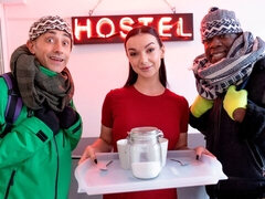 Store bryster, Pik sutte, Hundestilling, Imellem racer, Naturlige bryster, Lille kvinde, Mager, Bryster