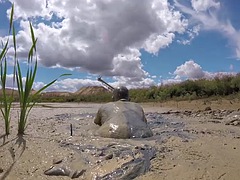 Extreme mud bath with head dunks, summer 2020