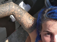 Leie, Blasen, Auto, Pummelig, Paar, Im freien, Pissen