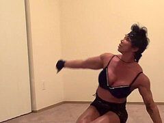 Marital Arts gal Bodybuilder Could Slice and Dice You, kick Your donk!