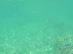 Strand, Blottande, Flickvän, Naken, Olja, Utomhus, Liten och nätt, Pov