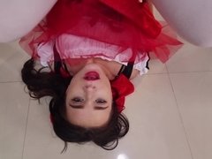 デカ尻, バック, お婆さん, アウトドア, 馬乗り, スカート